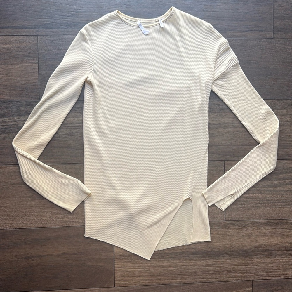 Helmut Lang Asymmetric Long Sleeve Sweater